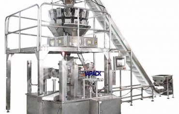 జిప్పర్ ప్యాకింగ్ సీలింగ్ మెషీన్‌తో ఆటోమేటిక్ రోటరీ డోయ్ బ్యాగ్