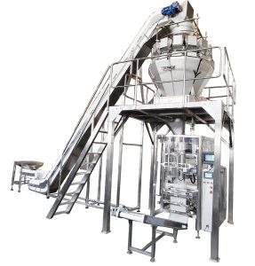 Automatic fresh salad weighing filling packaging machine