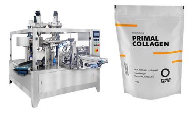 జిప్పర్‌తో డోయ్ బ్యాగ్ కోసం ఆటోమేటిక్ పౌడర్ ప్యాకేజింగ్ మెషిన్