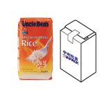ధాన్యం కోసం టాప్ లేబులింగ్‌తో ఫ్లాట్ బాటమ్ బ్యాగ్